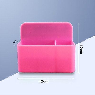 Цветен настолен държач за писалка Магнитна бяла дъска Писалка за маркиране Кутия за съхранение Офис Училищна пластмасова кутия Настолна писалка Молив Органайзер Химикалка