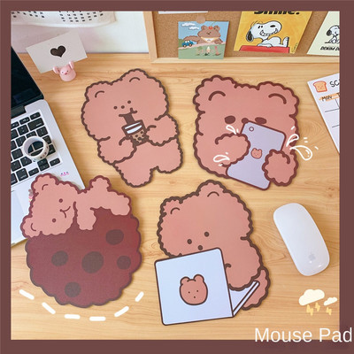 Creative Cartoon Cute Bear Mouse Pad Αντιολισθητικό Mini Mouse Pad Μαλακό καουτσούκ Επιτραπέζιο πατάκι γραφείου Kawaii Προμήθειες γραφείου
