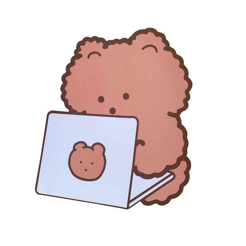 Kreativni crtani slatki medo Podloga za miš Neklizajuća Mini Podloga za miš Mekana gumena Kawaii Podloga za stolni stol Uredski kućni materijal