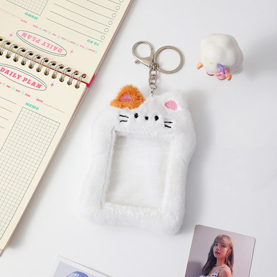 Kawaii Bear Plišani držač za fotokarticu Kreditna osobna iskaznica Bankovna kartica Privjesci za ključeve Autobusna kartica Zaštitna torbica Navlake za fotografije Pribor