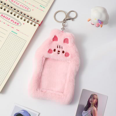 Kawaii Bear Plišani držač za fotokarticu Kreditna osobna iskaznica Bankovna kartica Privjesci za ključeve Autobusna kartica Zaštitna torbica Navlake za fotografije Pribor