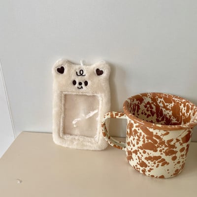 Kawaii Bear Plišani držač za fotokarticu Kreditna osobna iskaznica Bankovna kartica Privjesci za ključeve Autobusna kartica Zaštitna torbica Navlake za fotografije Pribor