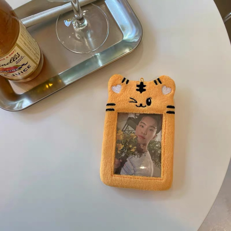 Kawaii Bear Plišani držač za fotokarticu Kreditna osobna iskaznica Bankovna kartica Privjesci za ključeve Autobusna kartica Zaštitna torbica Navlake za fotografije Pribor