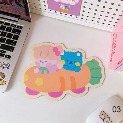 Podloga za miš Kawaii slatki medo, zec, podloga za miš, podloga za stol, podloga za podmetače za šalice, crtani vodootporni uredski dekor za dječake