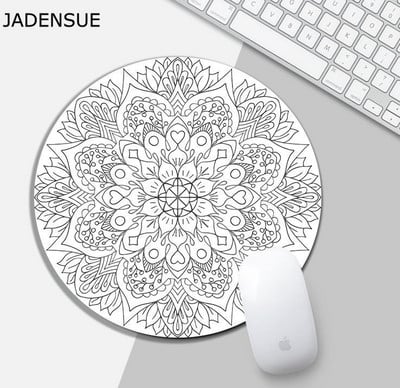 Okrugla podloga za miš Deskpad Uredski dodaci Podloga za miš Mandala cvijet Laptop Mouse Podloga Računalna tipkovnica Podloga za stol Podloge