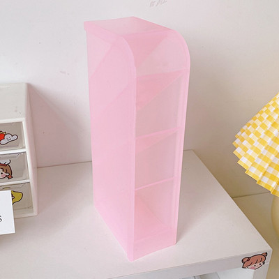 Kawaii Macaroon držač za olovke u boji 4 pojasa Stolni organizator Veliki stol Kozmetika Kutija za pohranu olovaka Uredska školska dopisnica