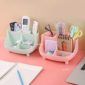 Creative 6 Gird Desktop Organizer Θήκη για στυλό Πολυλειτουργικό μακιγιάζ γραφείου Βάση αποθήκευσης μολυβιού Σχολική γραφική ύλη