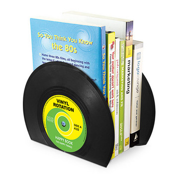 Sharkbang New Arrival ABS Vinyl CD Bookends Creative Record Βιβλιοθήκη Επιτραπέζια διακόσμηση Rubbie Vintage Partition Βιβλιοθήκη