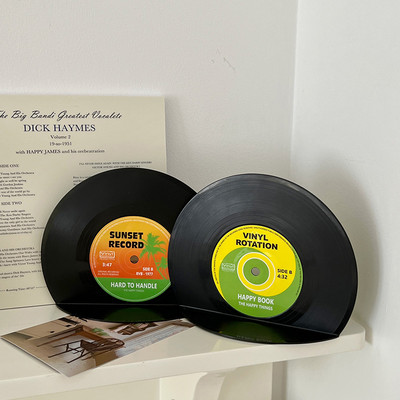 Sharkbang Ново пристигане ABS винил CD книгодържатели Creative Record Поставка за книги Настолна декорация Rubbie Vintage преграда Библиотека