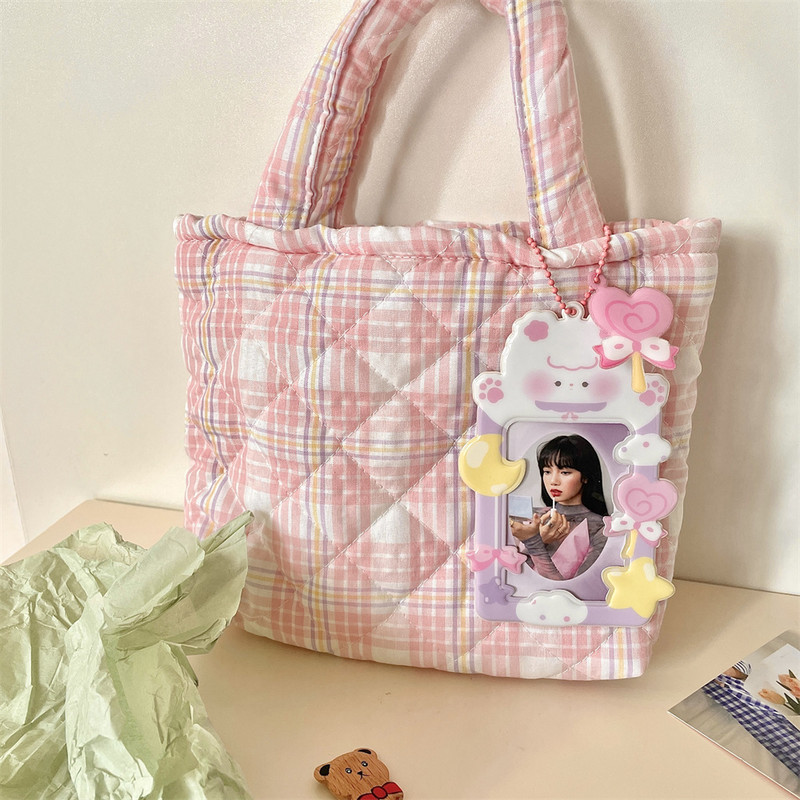 3-inčni slatki medvjed mačka držač fotokartica s lančićem Vodootporni zaštitnik Kpop Idol narukvice za foto kartice Privjesak za ključeve Privjesak