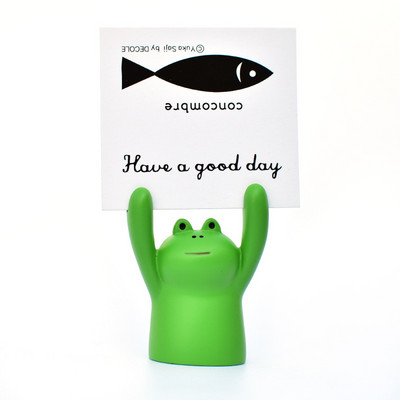 Drăguț porc de desene animate panda pisică în formă de broaște suport foto Suport pentru card Memo Clip Suport pentru notițe pentru mesaje birou, școală, acasă, birou, decorațiuni