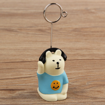 Drăguț porc de desene animate panda pisică în formă de broaște suport foto Suport pentru card Memo Clip Suport pentru notițe pentru mesaje birou, școală, acasă, birou, decorațiuni