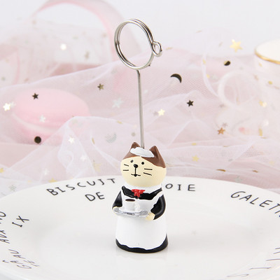 Drăguț porc de desene animate panda pisică în formă de broaște suport foto Suport pentru card Memo Clip Suport pentru notițe pentru mesaje birou, școală, acasă, birou, decorațiuni