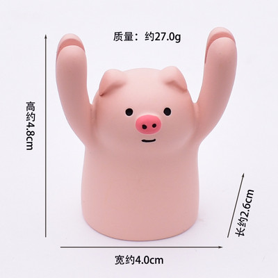 Drăguț porc de desene animate panda pisică în formă de broaște suport foto Suport pentru card Memo Clip Suport pentru notițe pentru mesaje birou, școală, acasă, birou, decorațiuni