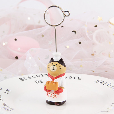 Drăguț porc de desene animate panda pisică în formă de broaște suport foto Suport pentru card Memo Clip Suport pentru notițe pentru mesaje birou, școală, acasă, birou, decorațiuni