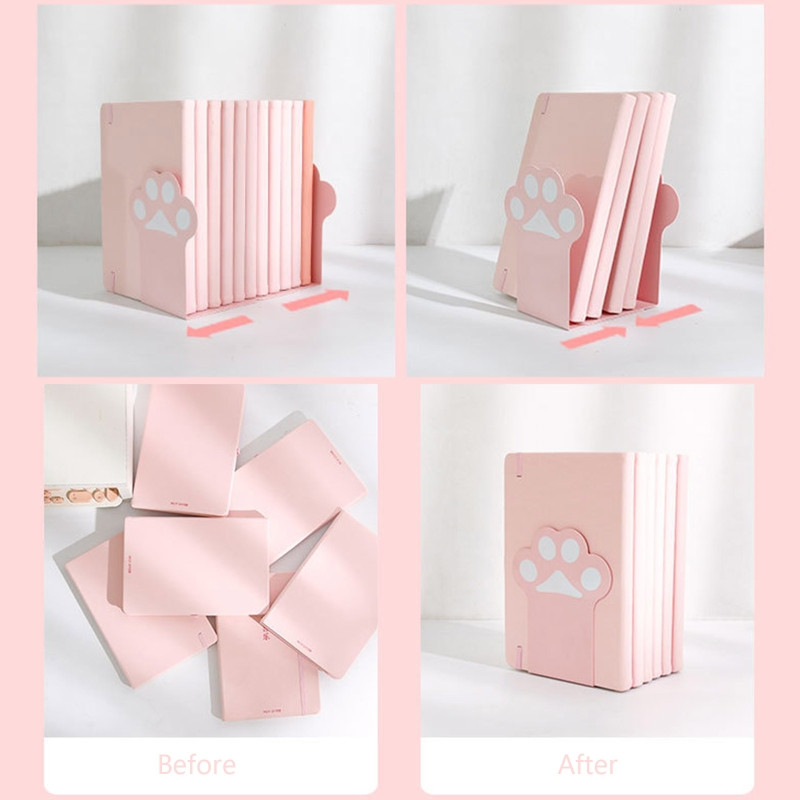 2X Desk Paw Držač za držač knjiga Stalak za pohranu knjiga za uređenje kućne spavaće sobe