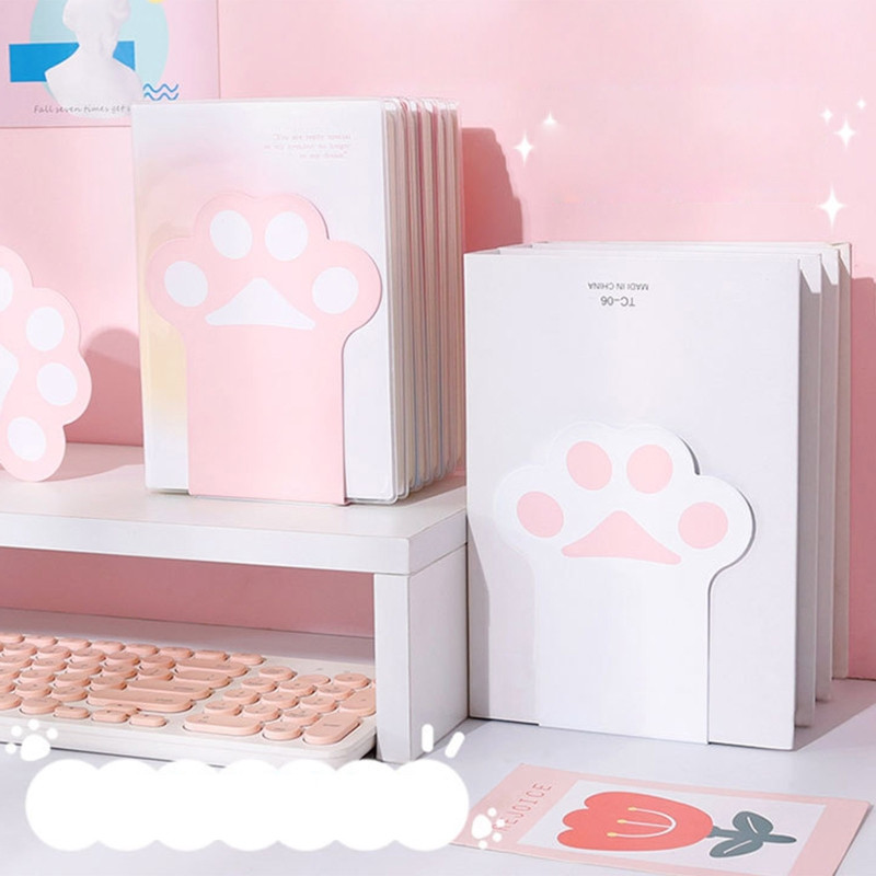 2X Desk Paw Držač za držač knjiga Stalak za pohranu knjiga za uređenje kućne spavaće sobe