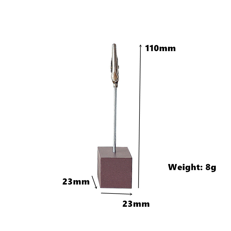 1 τεμ. ρετρό έγχρωμο ξύλο φωτογραφικό κλιπ σημειώσεων Μίνι τραπεζιού Ξύλινη βάση στήριξης οθόνης για χάρτινα αξεσουάρ γραφείου σημειώσεων Office School F891