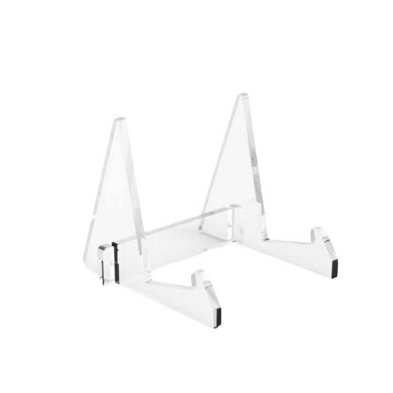 Akrilni stalak za izlaganje knjiga Okvir za fotografije Držač brošure Držač umjetnina Organizator Nosač Izdržljiv otvoreni dizajn Široka primjena U obliku slova L