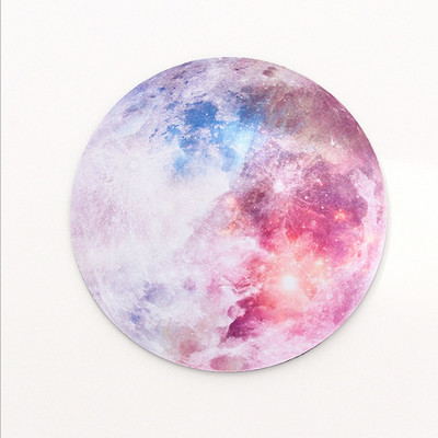 Nová kreatívna okrúhla podložka pod myš Celestial, mäkká podložka pre herný počítač, podložka pod stôl, protišmyková gumená podložka pod myš z PC, vodotesná kancelárska podložka pod myš