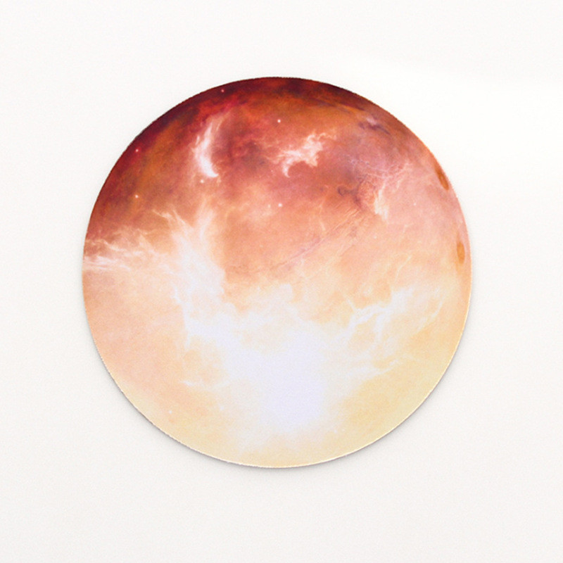 Nová kreatívna okrúhla podložka pod myš Celestial, mäkká podložka pre herný počítač, podložka pod stôl, protišmyková gumená podložka pod myš z PC, vodotesná kancelárska podložka pod myš