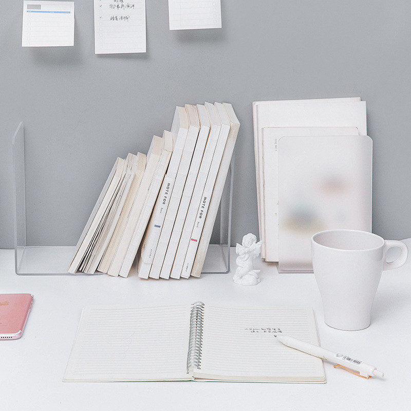 Držači za knjige u obliku slova L Stolni organizator Stolni držač knjiga Školski pribor Uredski pribor Stalak za knjige