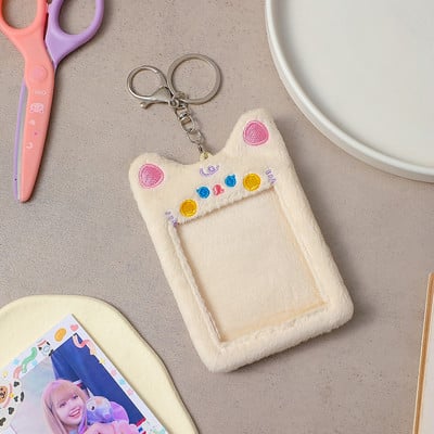 Kawaii pas Plišani držač za fotokarticu Bankovna kartica Fotografska kartica za autobus Kreditna ID Privjesci za ključeve Zaštitna torbica Navlake za fotografije Pribor