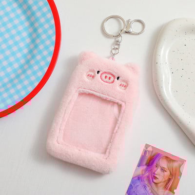 Kawaii pas Plišani držač za fotokarticu Bankovna kartica Fotografska kartica za autobus Kreditna ID Privjesci za ključeve Zaštitna torbica Navlake za fotografije Pribor