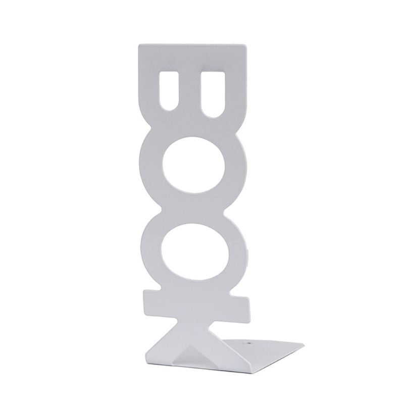 Komplektis 2 dekoratiivset metallist raamatuhoidjat lauaarvutite ajakirjade failihoidja