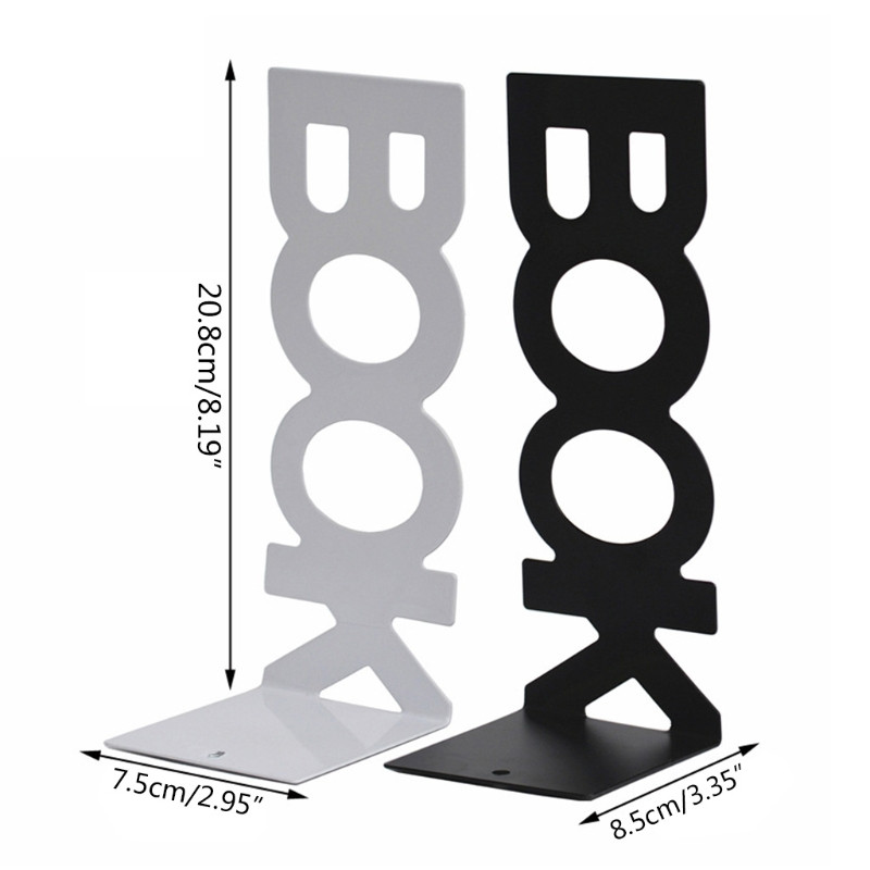 Komplektis 2 dekoratiivset metallist raamatuhoidjat lauaarvutite ajakirjade failihoidja