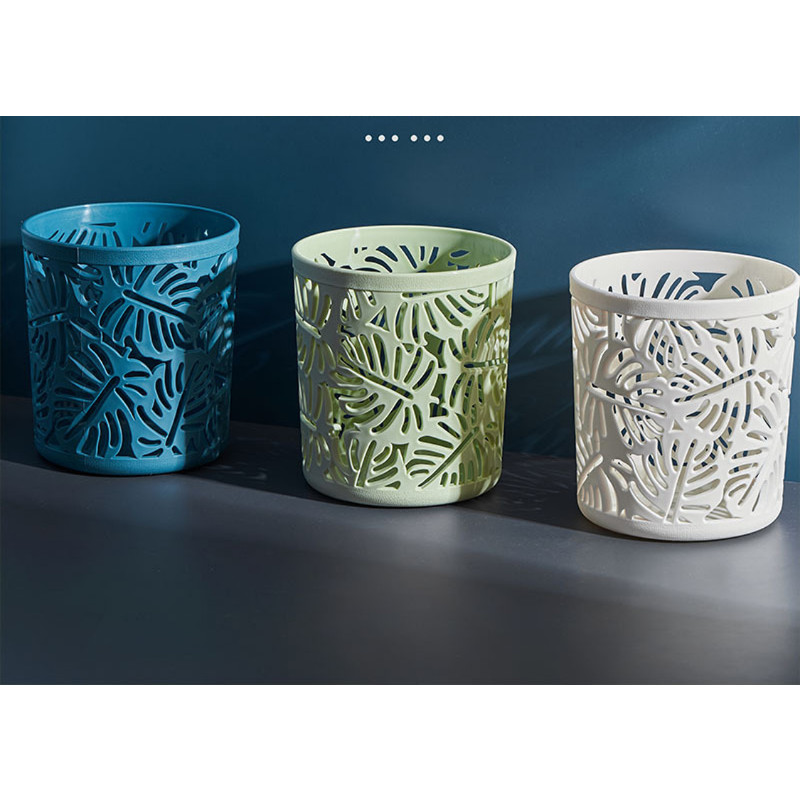 Creativ cu frunze goale Suport pentru oală pentru perie Container de depozitare Organizator de birou Papetarie din plastic Suport stilou Rechizite de birou