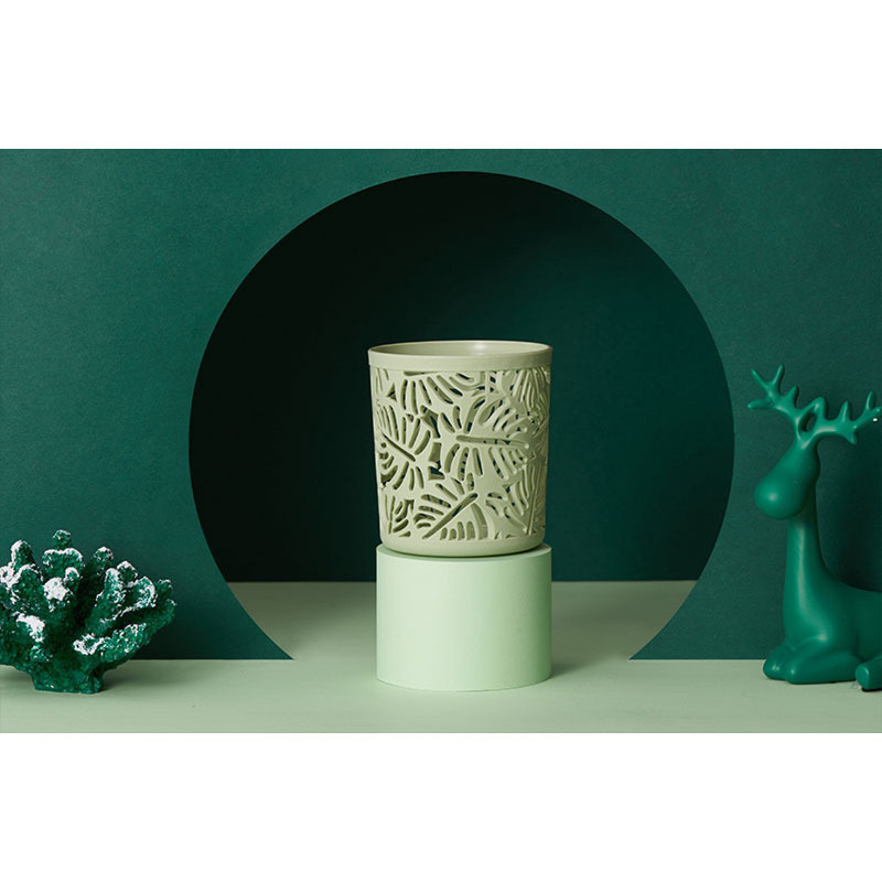 Creativ cu frunze goale Suport pentru oală pentru perie Container de depozitare Organizator de birou Papetarie din plastic Suport stilou Rechizite de birou