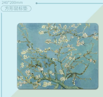 240*200 mm Van Gogh Starry Night podloga za miša, neklizajuća gumena podloga za miša, za ured, kućno računalo, prijenosno računalo, igraći stol, prostirke, podloga za stol
