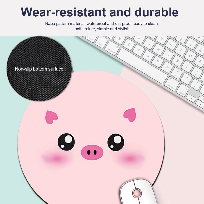 Slatka crtana podloga za miša Neklizajuća gumena podloga Mala podloga za miša Kawaii gaming dodaci Podloga za stol za ured, kućno računalo, prijenosno računalo