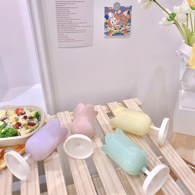 INS Lalele Depozitare găleată Suport stilou Rezervor de depozitare din plastic Cupă Suport perie de machiaj Organizator de stocare de birou Papetărie pentru studenți