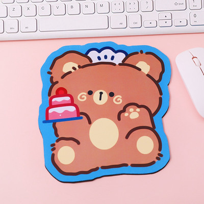 Kawaii Cute Bear Mouse Pad Cute Girl Heart Student Computer Mic Mouse Pad antiderapant Desktop Keyboard Pad
