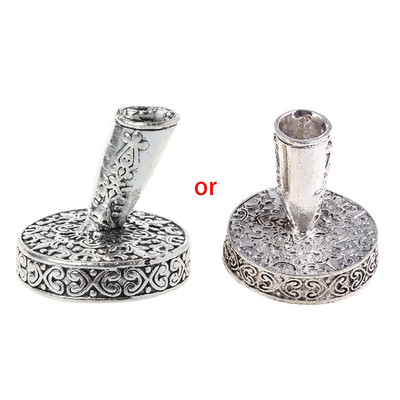 Vintage μεταλλική στρογγυλή θήκη για μαρκαδόρους με πούπουλα Σχολικά είδη γραφείου Χαρτικά Δώρο μαθητή