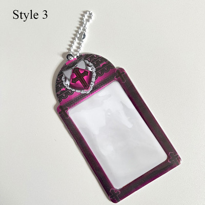 3-tolline roosa pitsist fotokaardihoidja Kpop Idol fotokaardihoidja Foto armas bussikaardi ID hoidik Idol fotokaardi ripats võtmehoidja