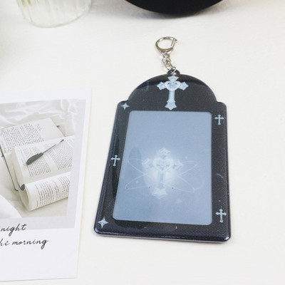 3-tolline roosa pitsist fotokaardihoidja Kpop Idol fotokaardihoidja Foto armas bussikaardi ID hoidik Idol fotokaardi ripats võtmehoidja