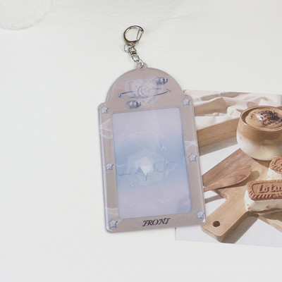 3-tolline roosa pitsist fotokaardihoidja Kpop Idol fotokaardihoidja Foto armas bussikaardi ID hoidik Idol fotokaardi ripats võtmehoidja