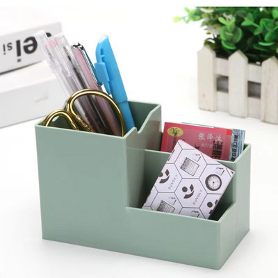 Višenamjenski držač za stolnu olovku Uredska školska torbica za pohranu Šarena plastična kutija Stolna olovka Organizator za olovke Nosač za mobilni telefon