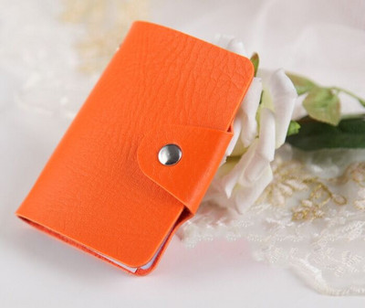 1kom PU višenamjenska 24-bitna torba za kartice Prijenosna osobna iskaznica Kreditna kartica Torba za pohranu posjetnica Boja slatkiša Novčanik za dječake i djevojčice