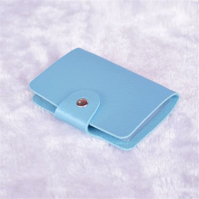 1kom PU višenamjenska 24-bitna torba za kartice Prijenosna osobna iskaznica Kreditna kartica Torba za pohranu posjetnica Boja slatkiša Novčanik za dječake i djevojčice