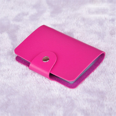 1kom PU višenamjenska 24-bitna torba za kartice Prijenosna osobna iskaznica Kreditna kartica Torba za pohranu posjetnica Boja slatkiša Novčanik za dječake i djevojčice