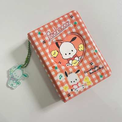 Kawaii koomiksitegelaste salvestusruumi fotoalbum Korea Kpop Idol kaardihoidja Mini Polaroid Kogumisraamat koos ripatsiga laste kingitusega