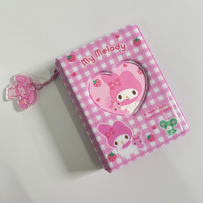 Kawaii koomiksitegelaste salvestusruumi fotoalbum Korea Kpop Idol kaardihoidja Mini Polaroid Kogumisraamat koos ripatsiga laste kingitusega