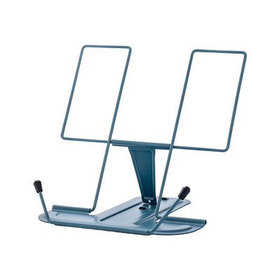 Podesivi držač za knjige Kuhinjski stalak za kuharice Metalne kopče za stranice Prijenosni držač za udžbenike Stalak za čitanje bez ruku