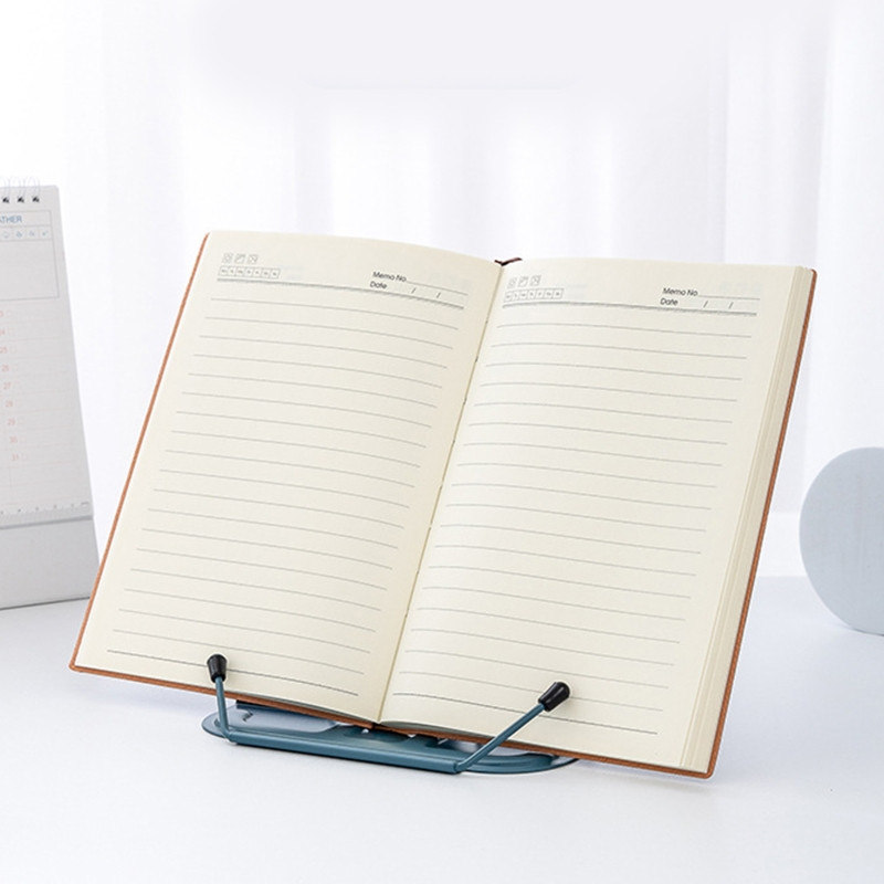 Podesivi držač za knjige Kuhinjski stalak za kuharice Metalne kopče za stranice Prijenosni držač za udžbenike Stalak za čitanje bez ruku