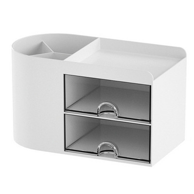 Vienkārša radoša caurspīdīga atvilktnes uzglabāšanas kaste bērniem, meitenēm, studentiem, biroja galda dekorācijas pildspalvas turētājs, liela ietilpība