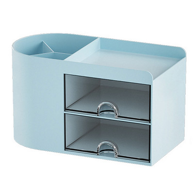 Vienkārša radoša caurspīdīga atvilktnes uzglabāšanas kaste bērniem, meitenēm, studentiem, biroja galda dekorācijas pildspalvas turētājs, liela ietilpība